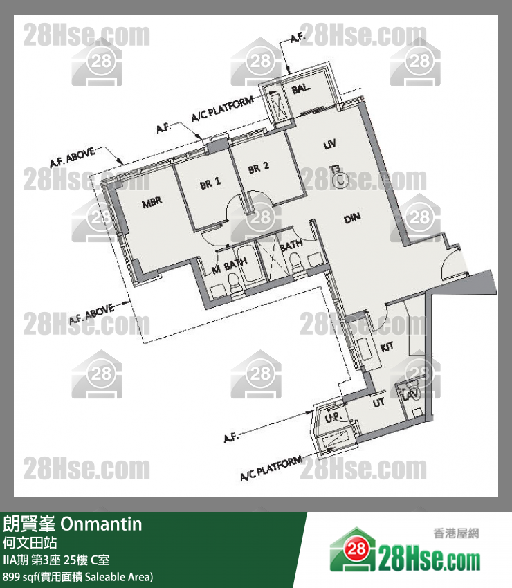 Onmantin Unit FloorPlan (Provided by 28Hse) Onmantin Unit FloorPlan (Provided by 28Hse)