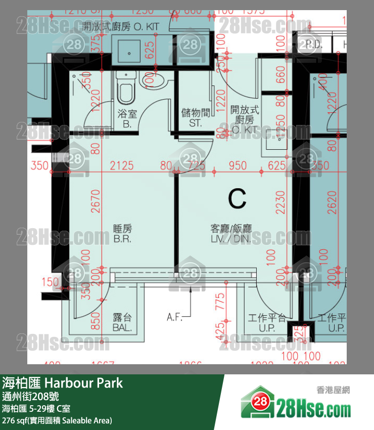 Harbour Park Unit FloorPlan (Provided by 28Hse) Harbour Park Unit FloorPlan (Provided by 28Hse)