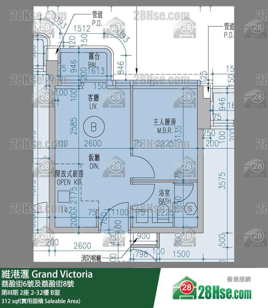 維港滙 單位平面圖(由 28Hse 提供) 維港滙 單位平面圖(由 28Hse 提供)