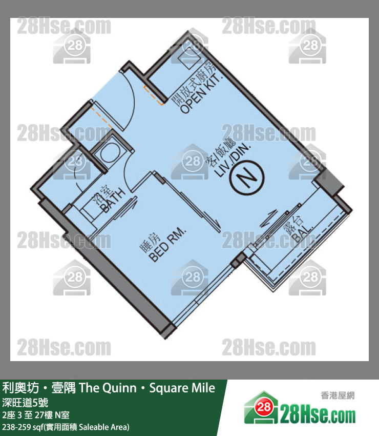 The Quinn Square Mile Unit FloorPlan (Provided by 28Hse) The Quinn Square Mile Unit FloorPlan (Provided by 28Hse)