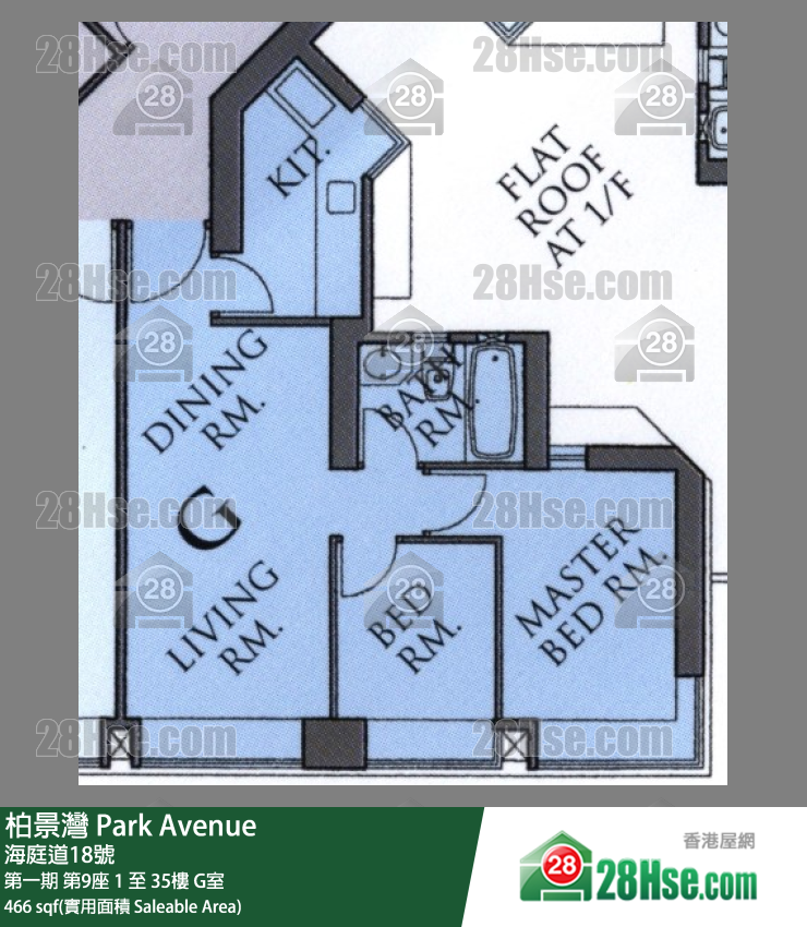 Park Avenue Unit FloorPlan (Provided by 28Hse) Park Avenue Unit FloorPlan (Provided by 28Hse)