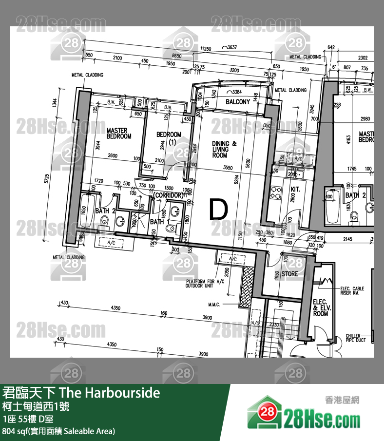 The Harbourside Unit FloorPlan (Provided by 28Hse) The Harbourside Unit FloorPlan (Provided by 28Hse)