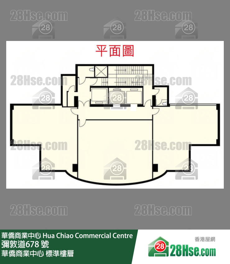 華僑商業中心 標準樓層 平面圖 華僑商業中心 標準樓層 平面圖