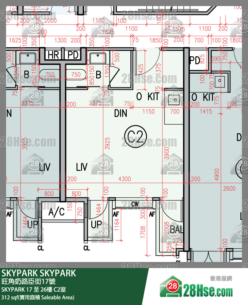 Skypark Unit FloorPlan (Provided by 28Hse) Skypark Unit FloorPlan (Provided by 28Hse)