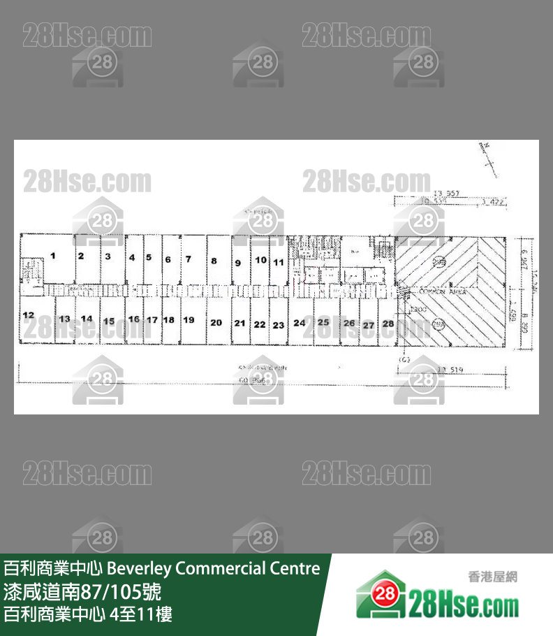 百利商業中心 4-11樓 平面圖 百利商業中心 4-11樓 平面圖