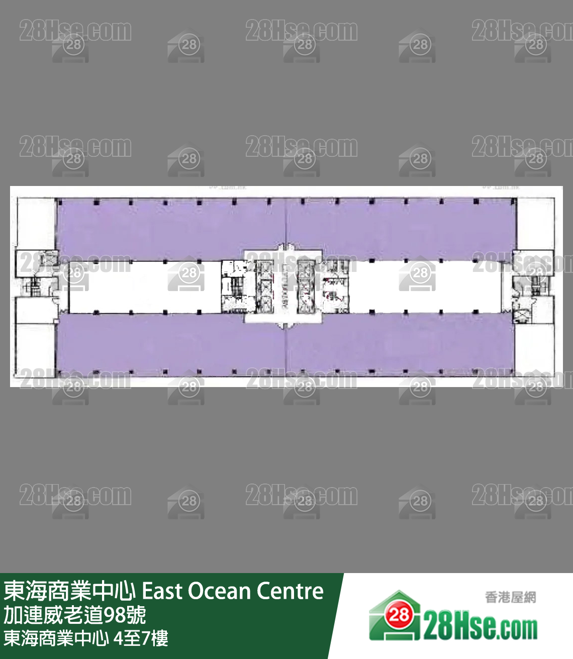 東海商業中心 4-7樓 平面圖 東海商業中心 4-7樓 平面圖