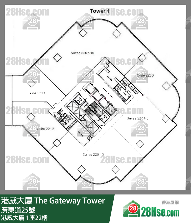 The Gateway Tower Tower 1 22/f FloorPlan The Gateway Tower Tower 1 22/f FloorPlan