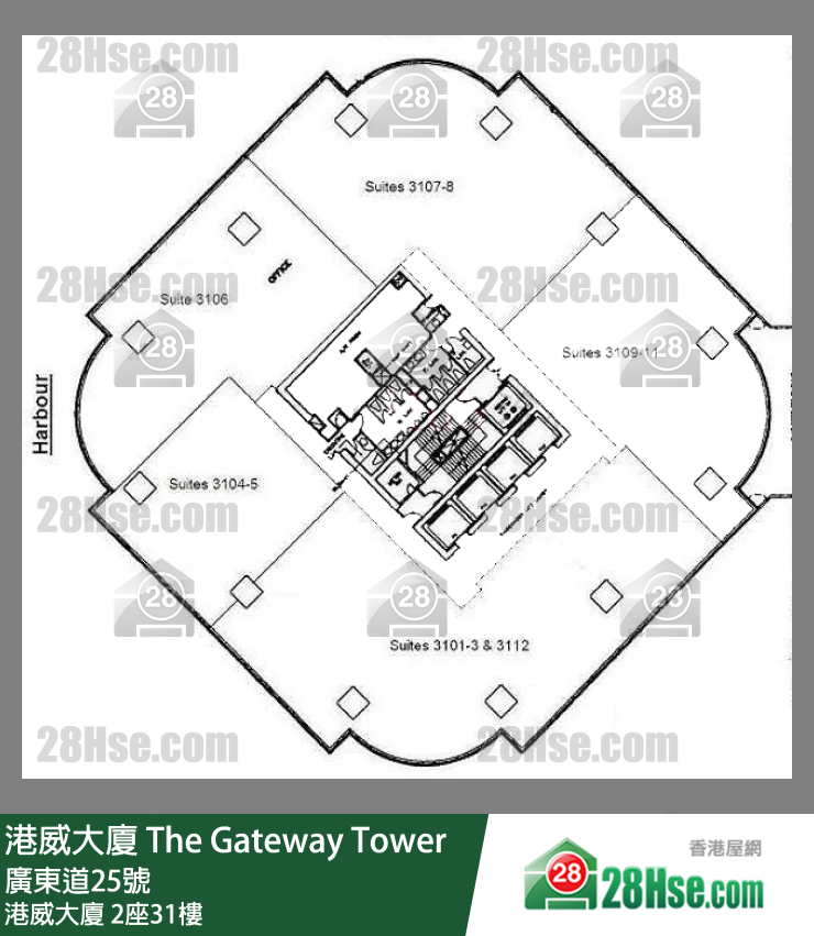 The Gateway Tower Tower 2 31/f FloorPlan The Gateway Tower Tower 2 31/f FloorPlan
