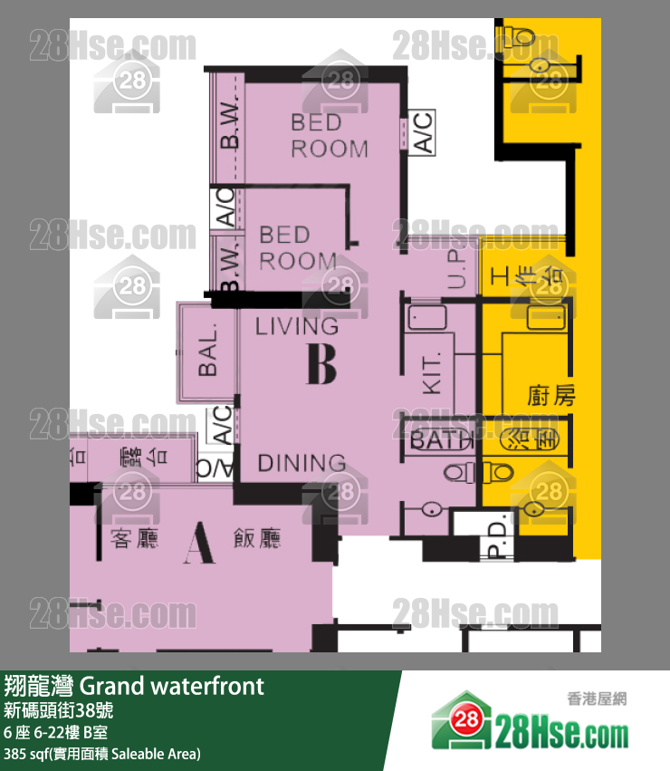 Grand Waterfront Unit FloorPlan (Provided by 28Hse) Grand Waterfront Unit FloorPlan (Provided by 28Hse)