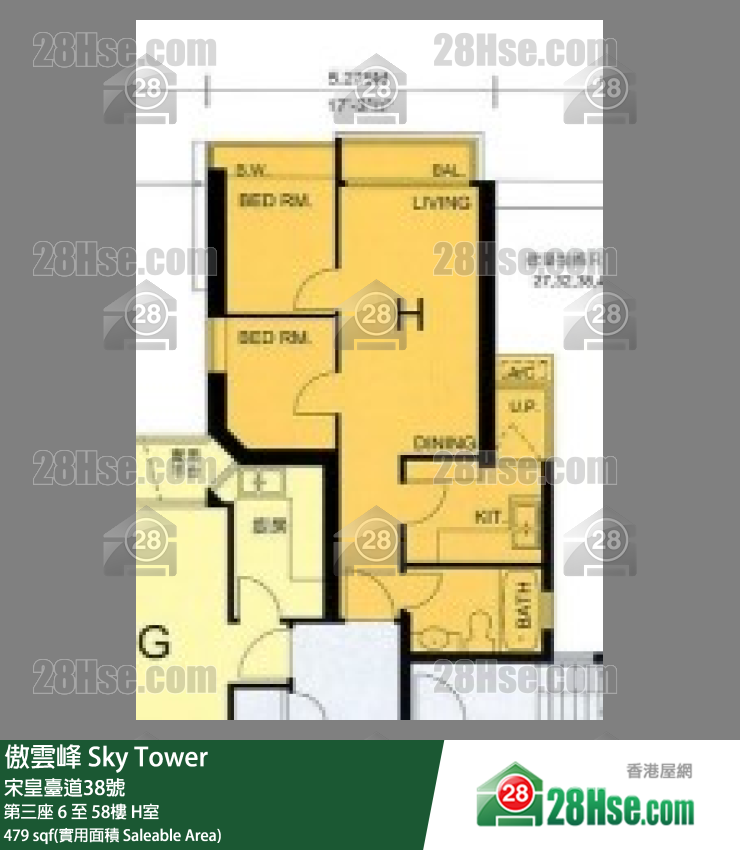 Sky Tower Unit FloorPlan (Provided by 28Hse) Sky Tower Unit FloorPlan (Provided by 28Hse)