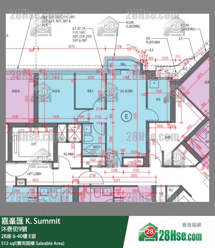K. Summit Unit FloorPlan (Provided by 28Hse) K. Summit Unit FloorPlan (Provided by 28Hse)